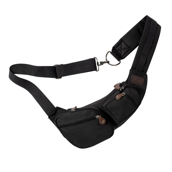 Rothco Crossbody Canvas Sling Bag - Black