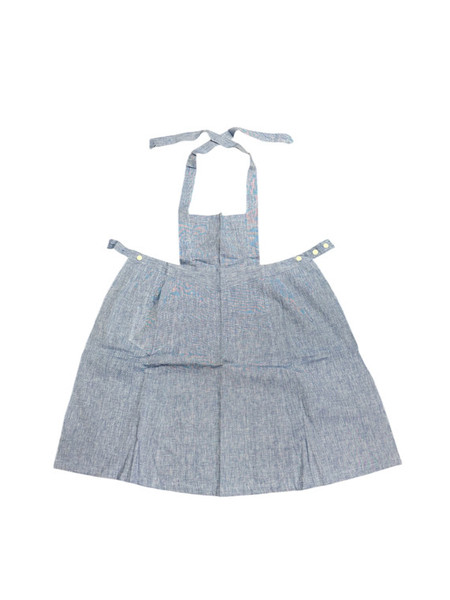 German Blue Hospital Apron -Small