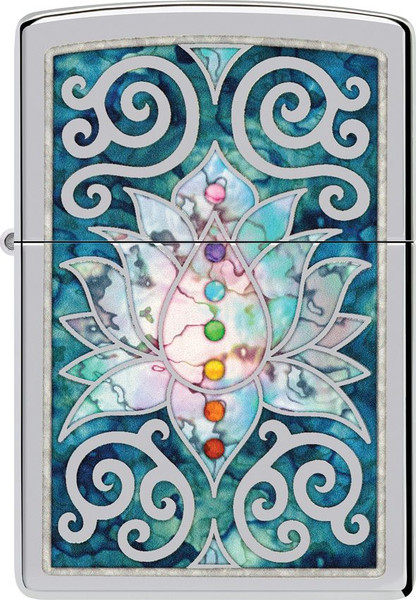 Zippo Lotus Flower Design Lighter