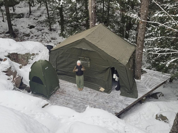 Canadian Armed Forces Modular Tent 16' x 8' - Aluminum Frame