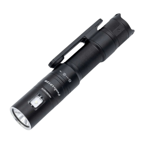 Fenix LD12R Dual Light Source Multipurpose Rechargeable Flashlight, - Black - 600 Lumens