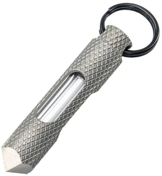 Glow Rhino Knurled Steel Glow Fob Blue