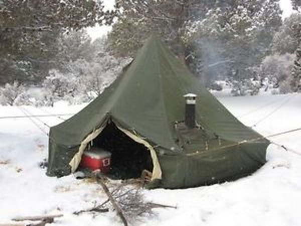 5 Man Canadian Arctic Bell Tent - Used w/Liner