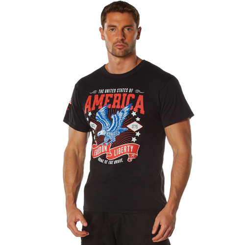 Rothco Freedom & Liberty Patriotic T-Shirt - Black