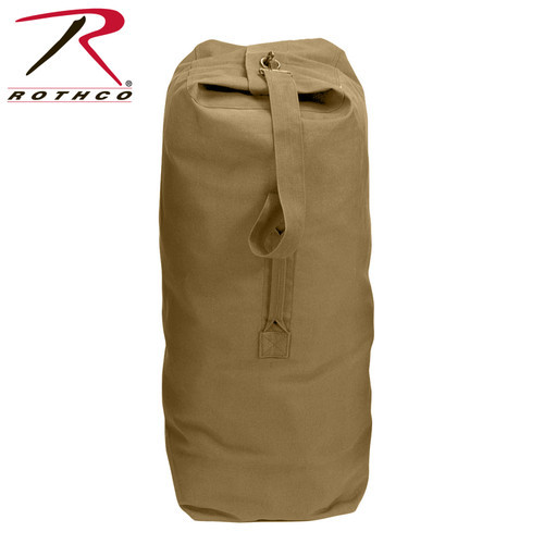 Rothco Heavyweight Top Load Canvas Duffle Bag - Coyote 