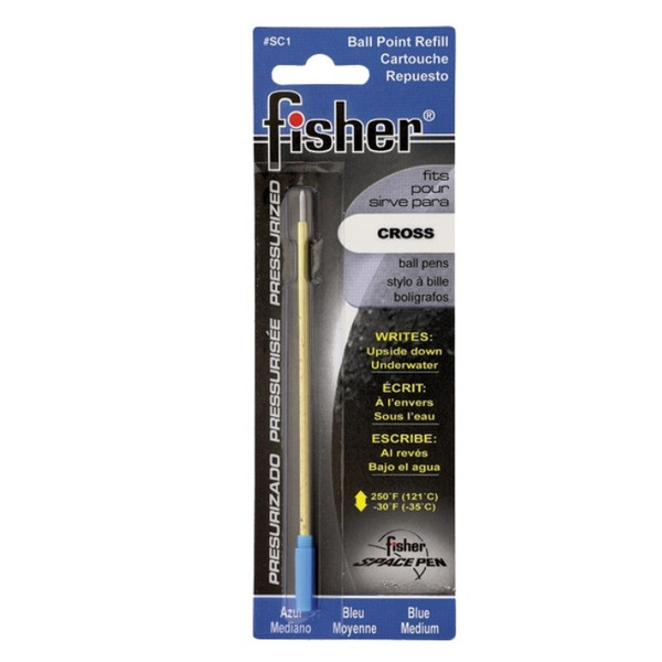Fisher Space Pen Refill for Cross Pens Medium Ink Blue