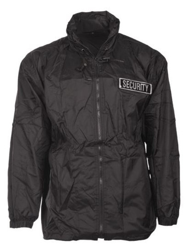 Mil-Tec Black Security Windbreaker - CampXSurplus