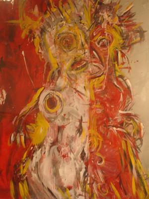 The Descent
Acrylic and Oil on Mat Board
Framed
31" x 41"