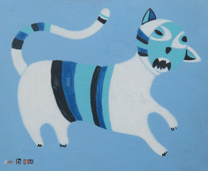 Feline Fatale - Series 27
Acrylic on Mat Board
12" x 14 3/4"