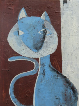 Feline Fatale - Series 41
Acrylic on Canvas Panel. 12" x 16"