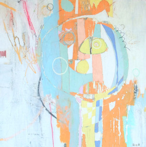God Is A Child -  Mixed Media on Canvas - Gallery Wrapped, 36 x 36"