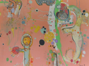 Petting Zoo
Acrylic and Pastel on Canvas
Gallery Wrapped
48" x 36"