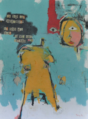 Separation
Acrylic & Oil Stick on Canvas
Framed
39 1/2" x 52"