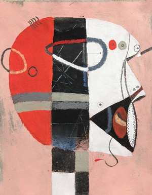 Who Am I - Mixed Media on Canvas Panel, 11 x 13 1/2"