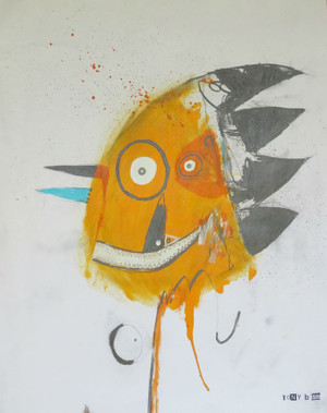 Late Night Shaker - Mixed Media on Paper , 15 x 19"