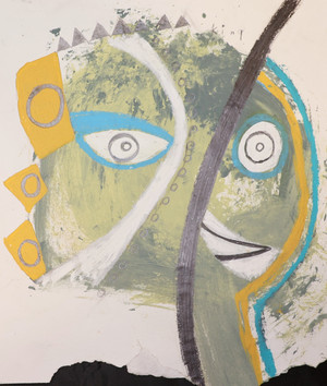 Be The Ruler Of Your Day - Mixed Media on Paper, 9 x 10"