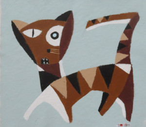 Feline Fatale - Series 89
Acrylic on Unstretched Canvas
12" x 11"