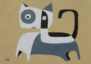 Feline Fatale - Series 91
Acrylic on Unstretched Canvas
11" x 8"