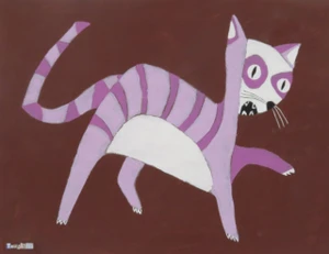 Feline Fatale - Series 116
Acrylic on Paper
18" x 14"