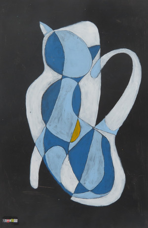 Feline Fatale - Series 120
Acrylic on Paper
12" x 18"