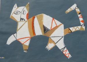 Feline Fatale - Series 122
Acrylic on Paper
22" x 16"