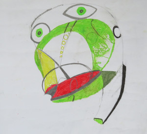 He Had the Calling - Mixed Media on Paper, 14 5/8 x 13 5/8"