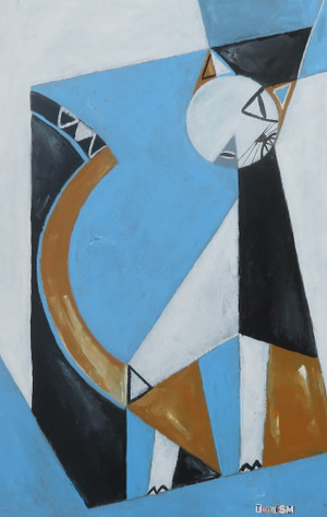 Feline Fatale - Series 150
Acrylic on Mat Board
11" x 17"