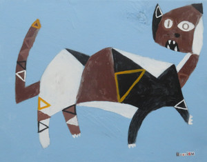 Feline Fatale - Series 134
Acrylic on Stretched Canvas
14" x 11"