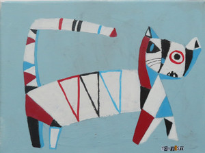 Feline Fatale - Series 136
Acrylic on Stretched Canvas
12" x 9"