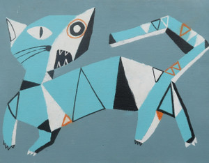 Feline Fatale - Series 146
Acrylic on Unstretched Canvas
18" x 13 1/4"