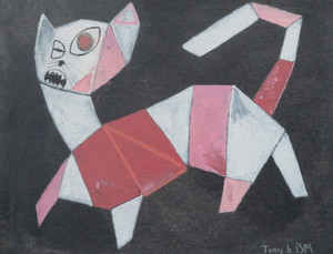 Feline Fatale - Series 154
Acrylic on Unstretched Canvas
9 1/2" x 12 3/4"