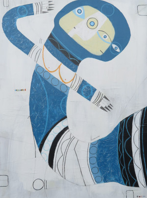 Mixed Media
40 x 30 inches (L x W)
½ inch depth Gallery Wrapped Canvas