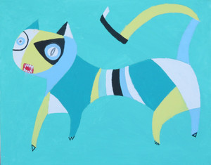 Feline Fatale - Series 173 - Ferocious Feline
Acrylic on Stretched Canvas
16 x 20"