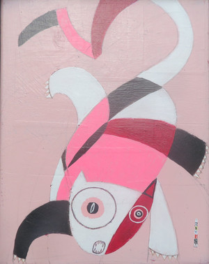 Feline Fatale - Series 208 - Ferocious Feline, Framed