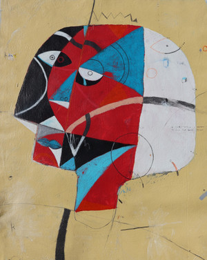 King Sorrow
Mixed Media on Unstretched Canvas
Unframed
32" x 40"