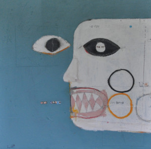 Acrylic & Oil Stick.  Unframed.  24 x 24"