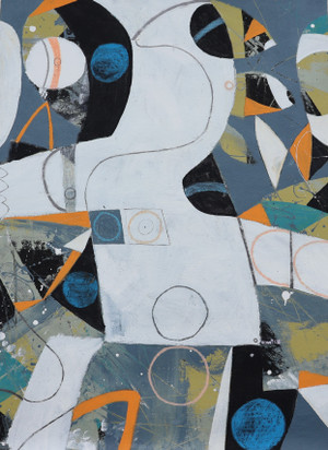 Once in a Blue Moon
Mixed Media on Unstretched Canvas
Unframed
27" x 36"