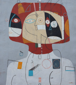 Shoebox
Mixed Media on Unstretched Canvas
Unframed
32 1/2" x 36"