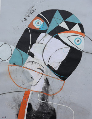 Debaser
Mixed Media on Unstretched Canvas
Unframed
26" x 34"