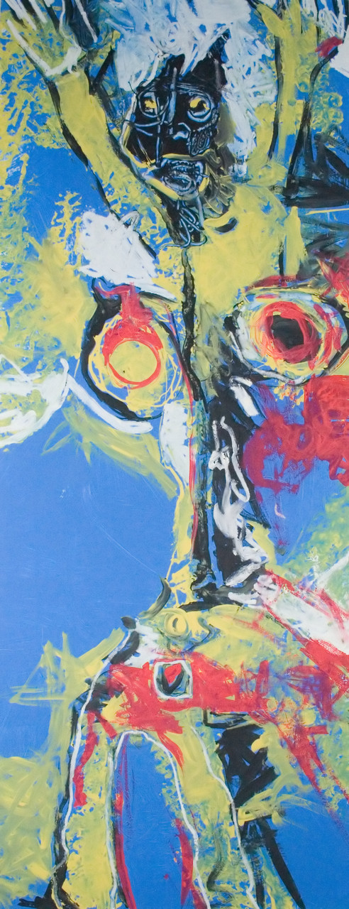 Frantic
Acrylic on Mat Board
Framed with Glass
18" x 42"