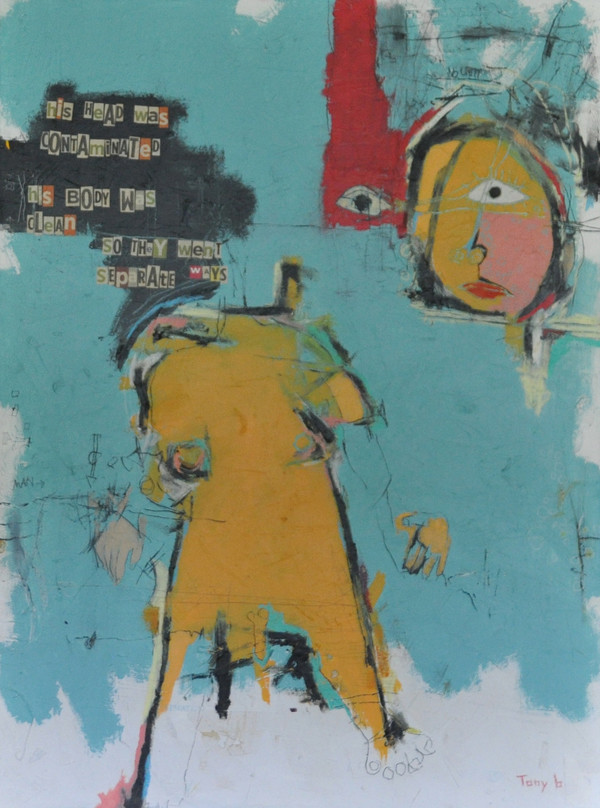 Separation
Acrylic & Oil Stick on Canvas
Framed
39 1/2" x 52"