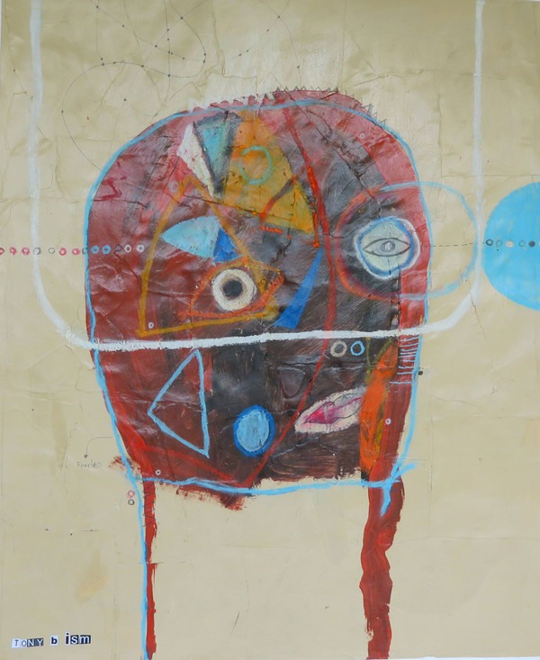 Fearless Mind, The - Mixed Media on Unstretched Canvas, 18 x 22"