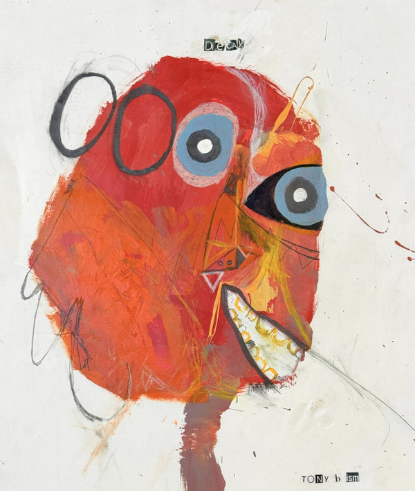 Decay - Mixed Media on Paper, dark, foreboding, bold palette