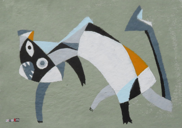 Feline Fatale - Series 87
Acrylic on Unstretched Canvas
15" x 10 1/2"