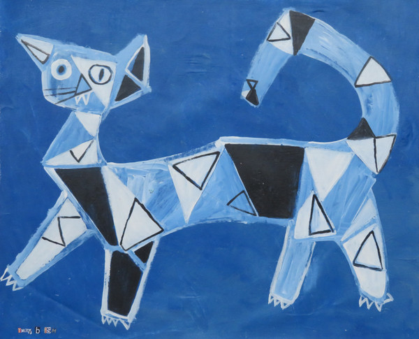 Feline Fatale - Series 100
Acrylic on Unstretched Canvas
23 1/2" x 19 1/4"