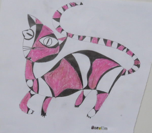 Feline Fatale - Series 119
Acrylic on Paper
13" x 12"