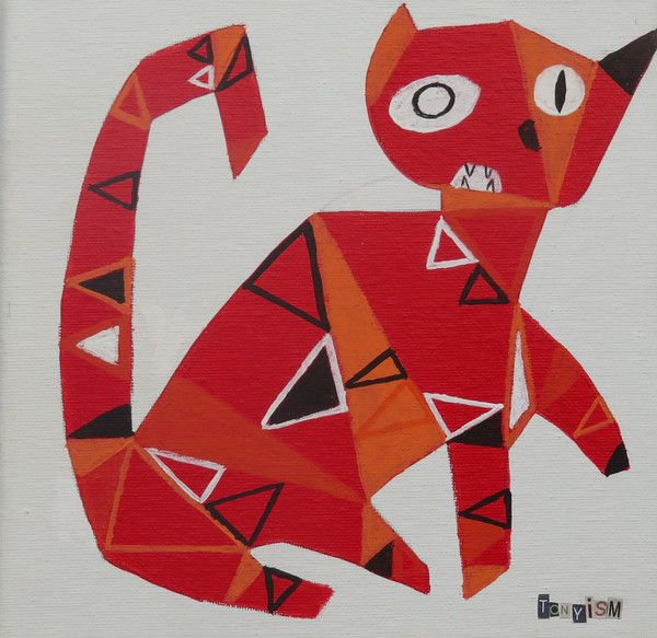 Feline Fatale - Series 126
Acrylic on Stretched Canvas
8" x 8"