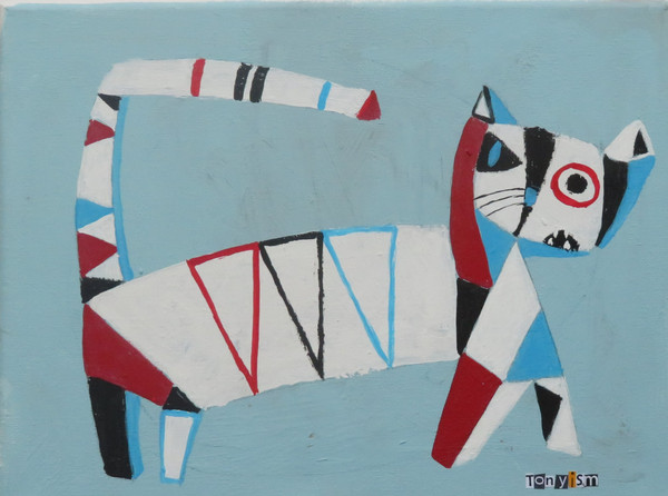 Feline Fatale - Series 136
Acrylic on Stretched Canvas
12" x 9"