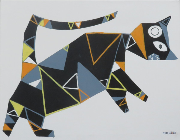 Feline Fatale - Series 142
Acrylic on Stretched Canvas
20" x 16"