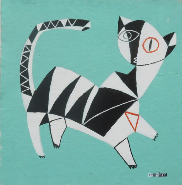 Feline Fatale - Series 151
Acrylic on Unstretched Canvas
13" x 13 1/2"